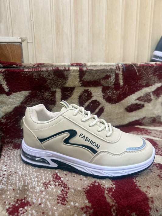 Men's Black Air-Cushion Casual Sneakers