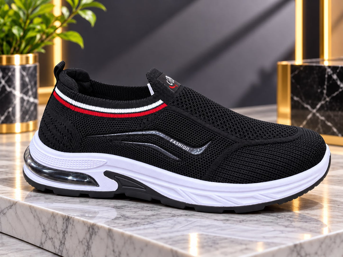 Breathable Knit Slip-On Walking Skechers
