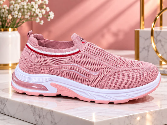 Breathable Knit Slip-On Walking Skechers